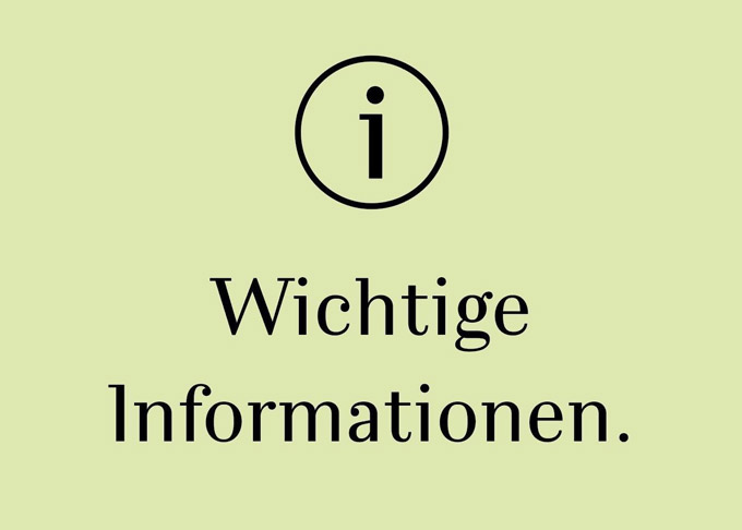 Wichtige Informationen