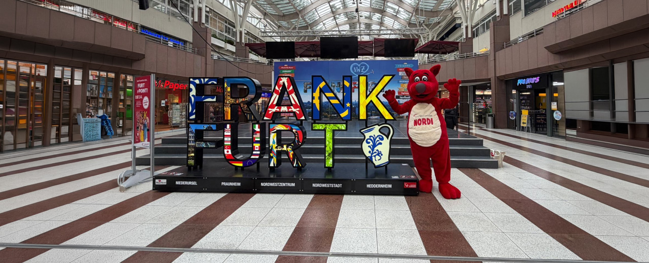 Frankfurt Schriftzug für Selfie-Point mit Nordi